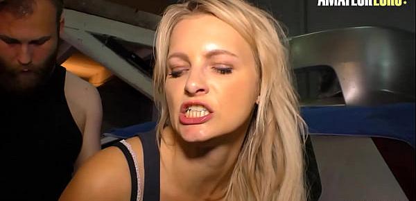  HAUSFRAU FICKEN - Mika Olsson - Hot Blondie Takes Cock From Beard Car Repairman